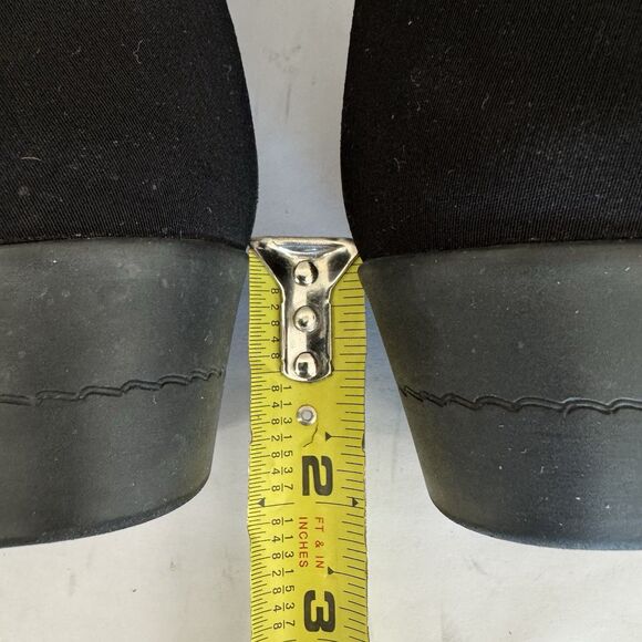 Stuart Weitzman Black  Suede Bootie Platform Wedge Women 7.5 M Buckle Zip - Picture 12 of 16